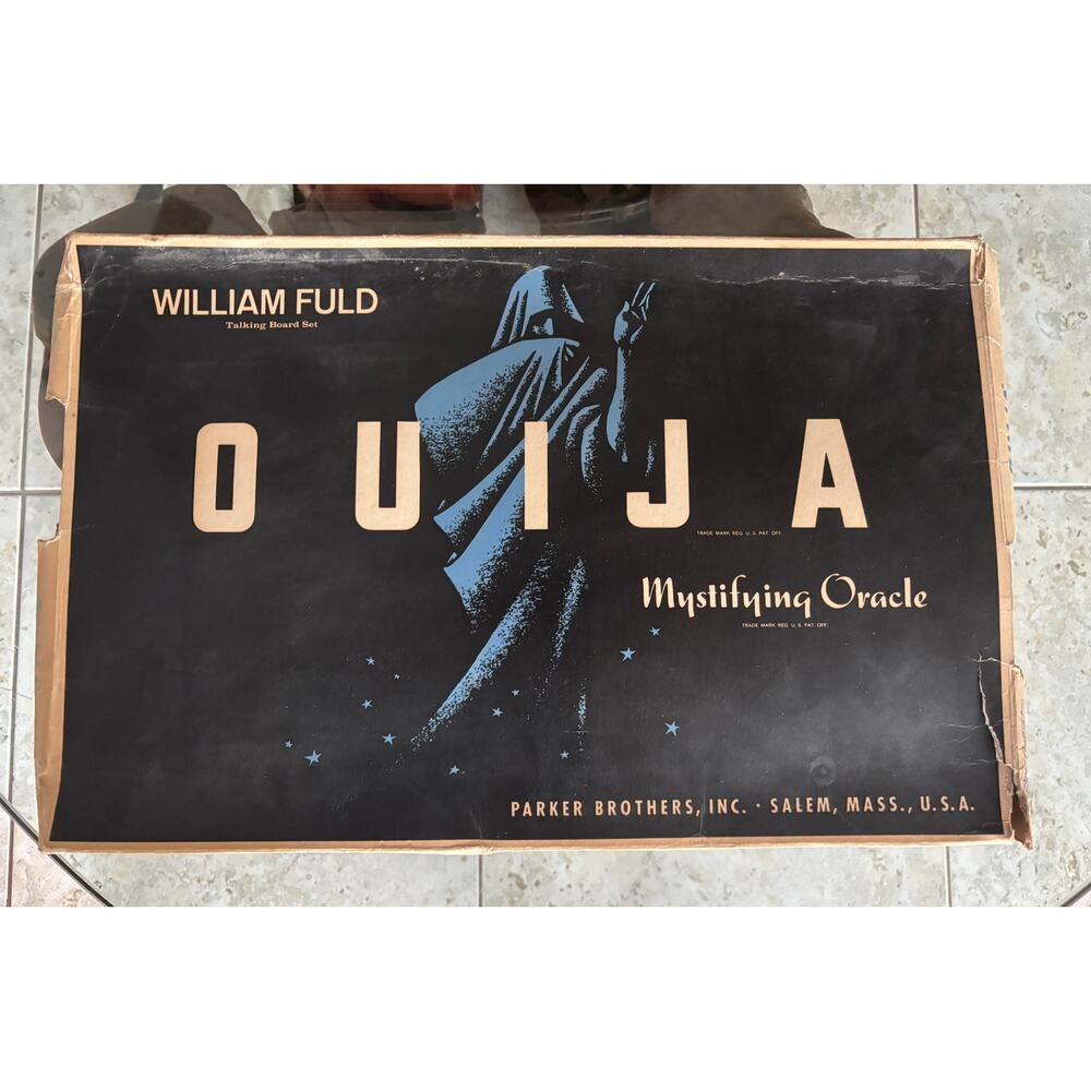 Vintage Ouija William Flud Mystifying Oracle Parker Brothers Original Planchette